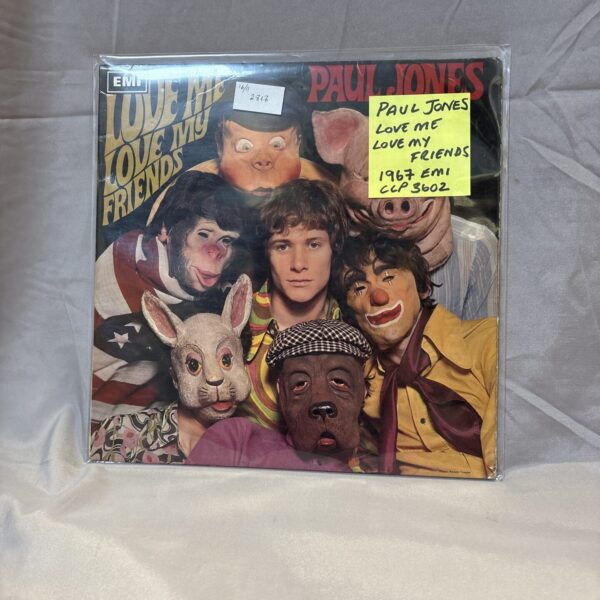 Vintage Paul Jones "Love Me Love My Friends" LP cover art.