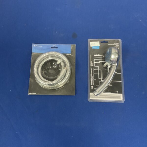 New Perfexim shower hose and head set in original packaging.