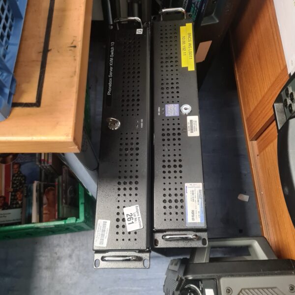 Phonebox server KVM switch unit, as-found, for IT professionals.