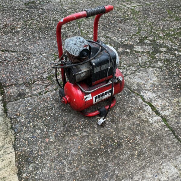 Vintage Pioneer air compressor for workshop and garage use.