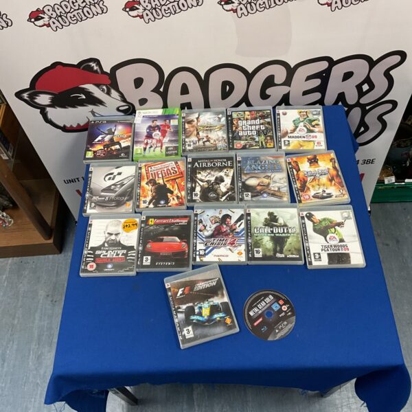 PlayStation 3 and Xbox 360 games bundle including GTA 4 and Madden.