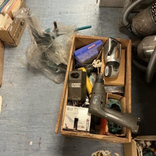 Mixed lot of power tools from a house clearance.