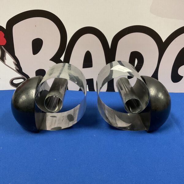 Vintage Revere spiral metal bookends from Rome, New York.