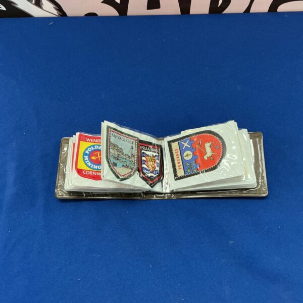 Vintage lot of Sampson woven scout badges for collectors.