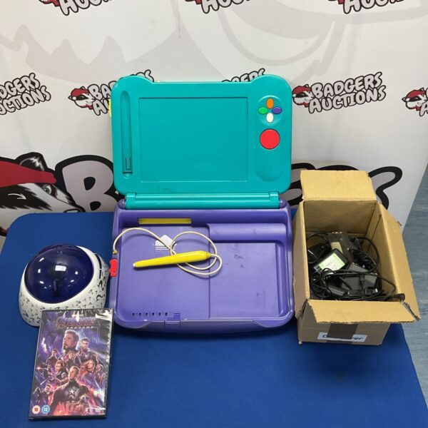 Sega Pico handheld console with Avengers Endgame branding.