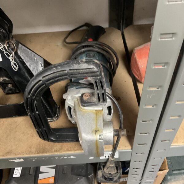 Used Silverline angle grinder for metalworking and DIY projects.