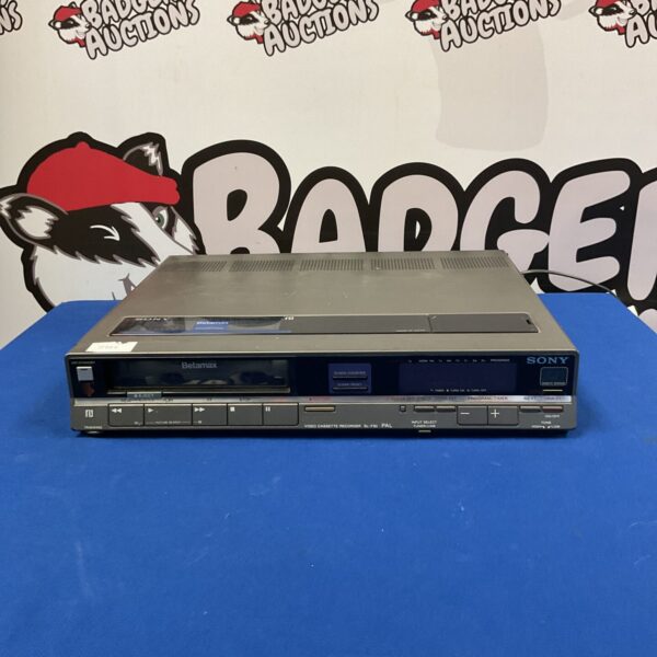 Front view of a vintage Sony SL-F30 Beta VCR.