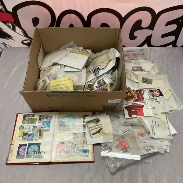 Loose British and foreign stamp collection for philately enthusiasts.