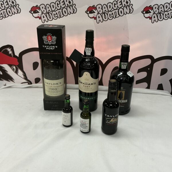 Taylor’s Port bottle in a selection of port wines.