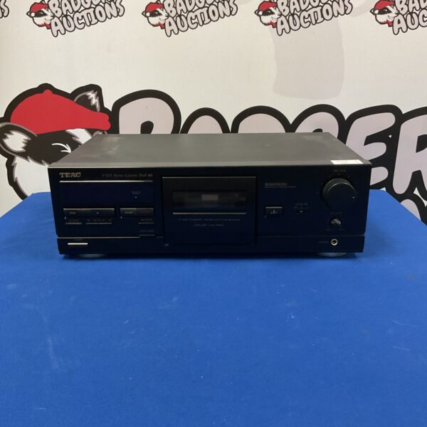 Vintage Teac V-615 stereo cassette deck for audio enthusiasts.