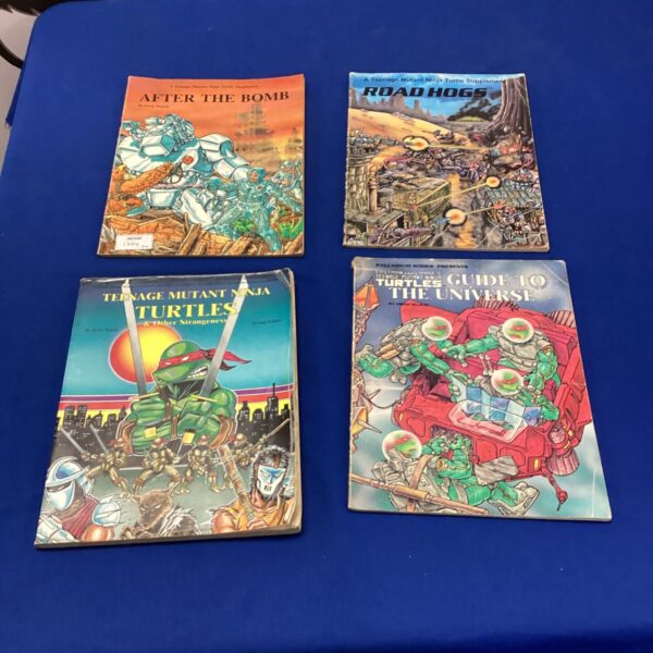Vintage Teenage Mutant Ninja Turtles RPG books cover.
