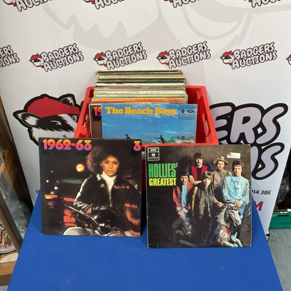 Vintage The Beach Boys LP cover, 1960s surf rock vinyl record.