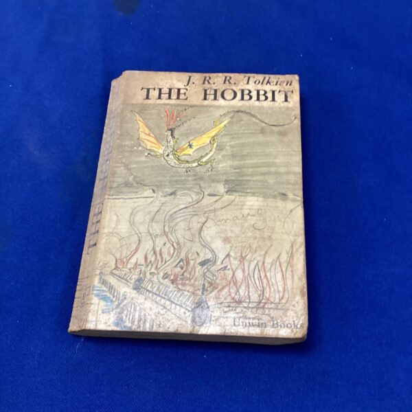 Vintage 1970s cover of *The Hobbit* book by J.R.R. Tolkien.