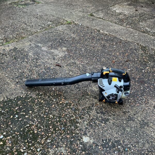 Used Titan petrol leaf blower for garden cleaning.
