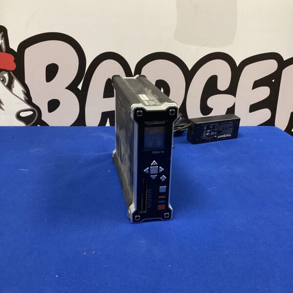 Front panel of a vintage Touchmate Giga TV multimedia centre.