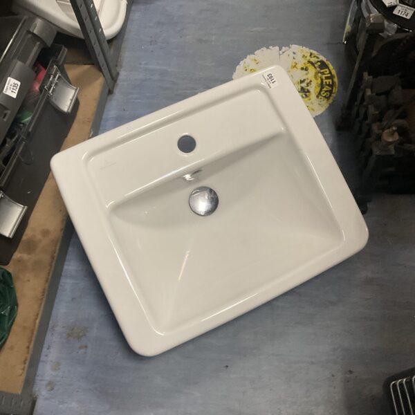 Villeroy & Boch rectangular bathroom sink basin for vintage bathrooms.