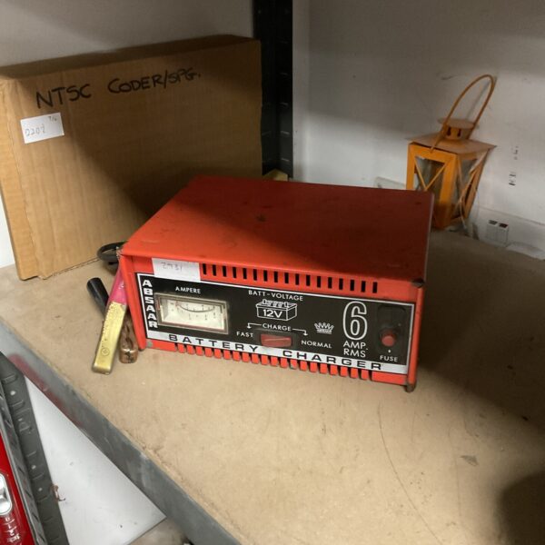 Vintage Absaar 12v battery charger for classic cars.