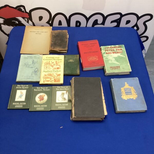 Vintage book selection including Audrey Parker titles.