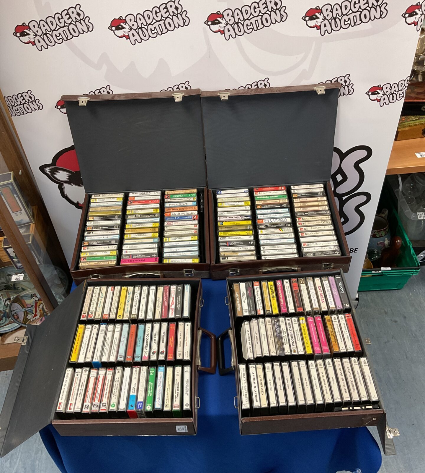 Four Cases Of Cassette Tapes Badgers Auctions four-cases-of-cassette-tapes-badgers-auctions