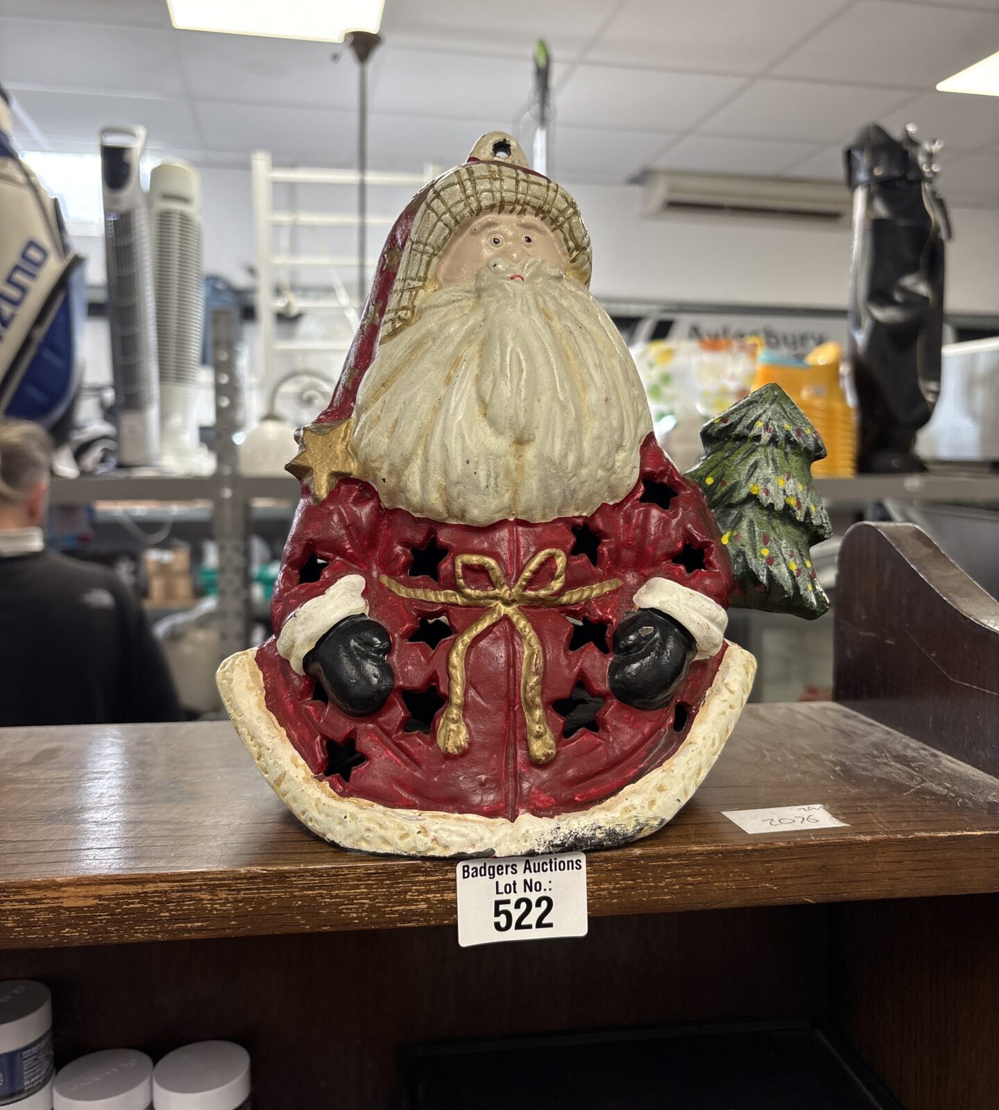 Cast Iron Santa Door Stop