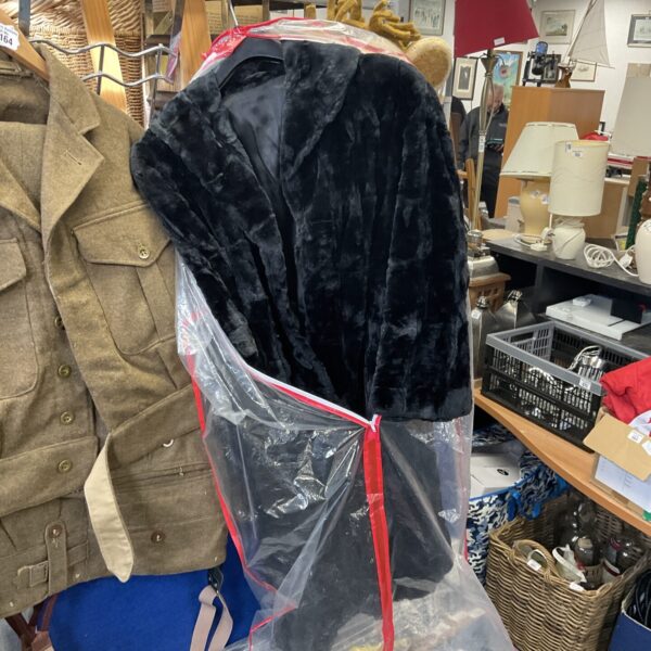 Vintage ladies fur coat, size 8, presented in protective plastic.