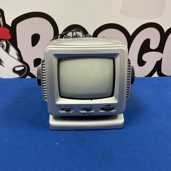 Vintage mini TV radio 0S504, a collectible retro television.