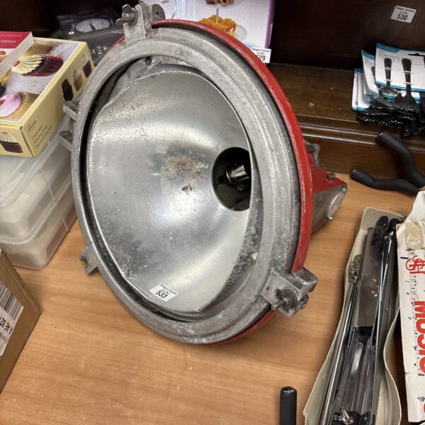 Vintage aluminium runway landing light for repair project.