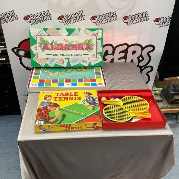 Vintage Merit Table Tennis and SMT Wildlife game set.