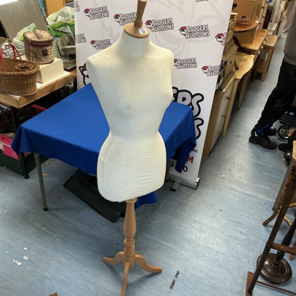 Vintage Taylor’s Dummy dress form for display and tailoring.