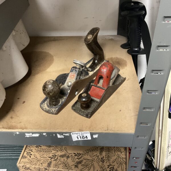 Vintage PM wood plane, antique woodworking tool.