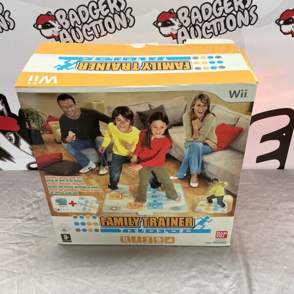 Nintendo Wii Family Trainer game with mat peripheral.
