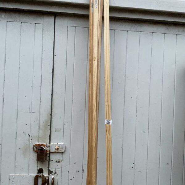 Lengths of vintage wooden beading for carpentry projects.