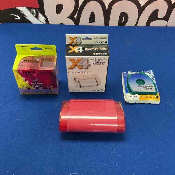 Xyron mounting tape cartridge for sticker making.