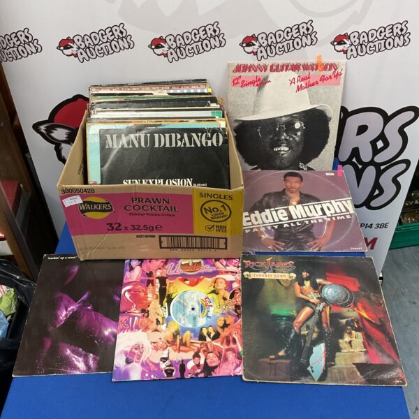 Lot of vintage 12 inch disco singles from the 1980s.