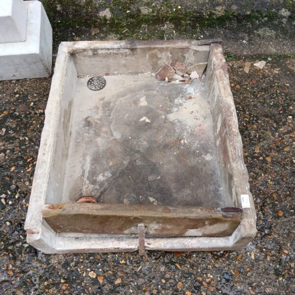 Antique trough stone sink for restoration