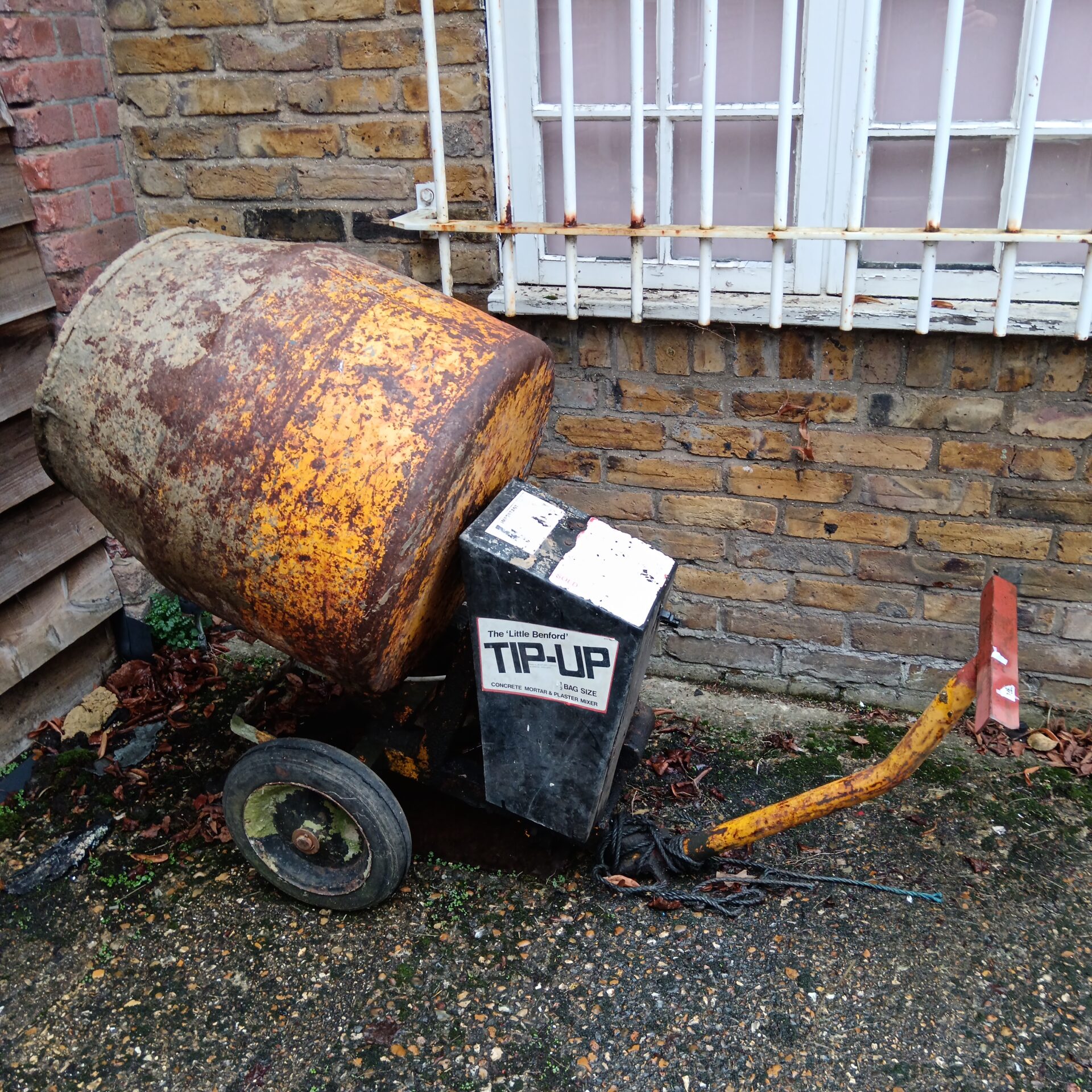 The little benford tip up cement mixer