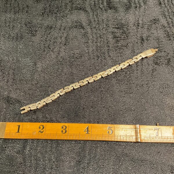 Heavy broken 925 silver bracelet for scrap or repair.