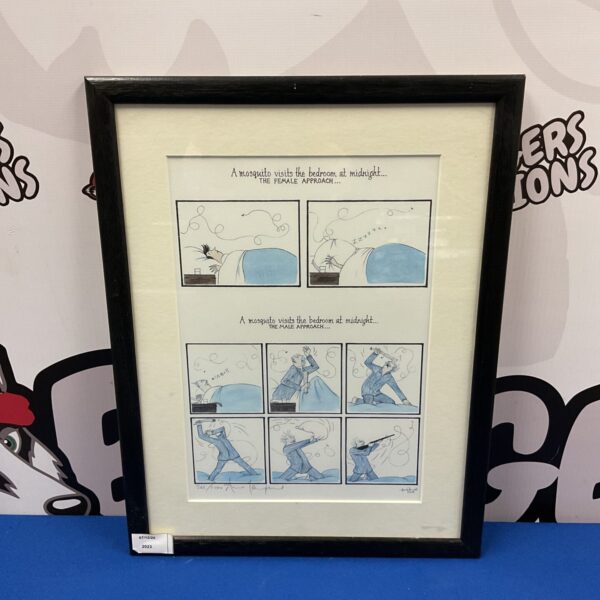 Annie Tempest limited edition mosquito print depicting a bedroom scene.