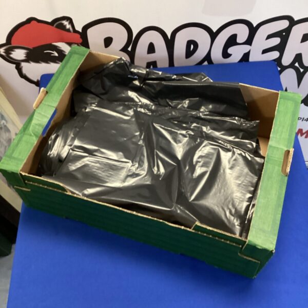 Pack of 200 bin liners for household waste disposal.