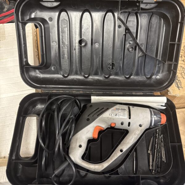 Black & Decker kr2000k drill set in original carrying case.