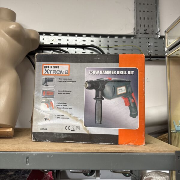 Challenge Xtreme 750w hammer drill, a used power tool.