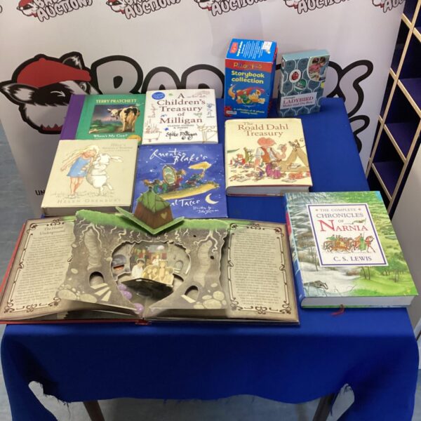 Collection of vintage children’s story books, including Roald Dahl.