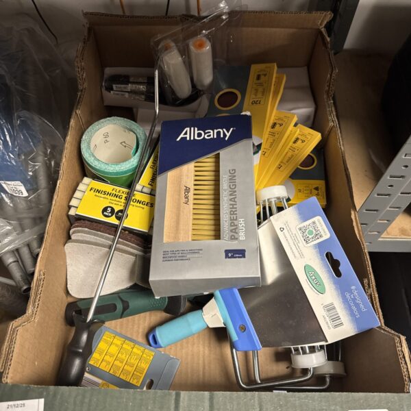 New decorating supplies lot with Albany branded items for DIY projects.