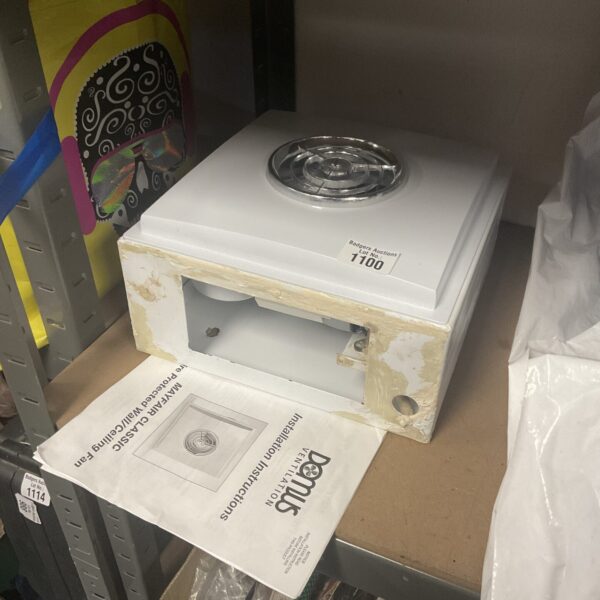 Vintage Domus Mayfair extraction fan for bathroom ventilation.