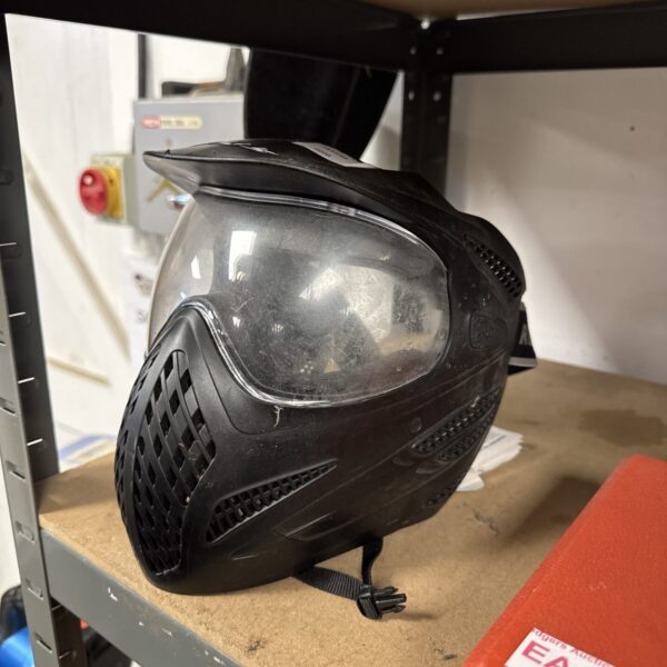 Used Dye i5 paintball mask for sports and protection.