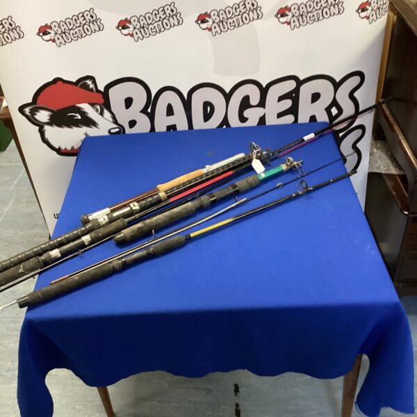 Assorted fishing rod bundle for sale, angling equipment.