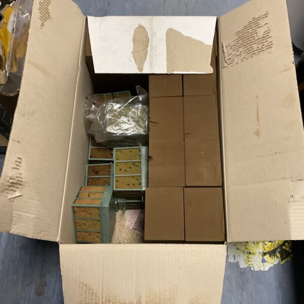 Assorted floral oasis foam for flower arranging displays.