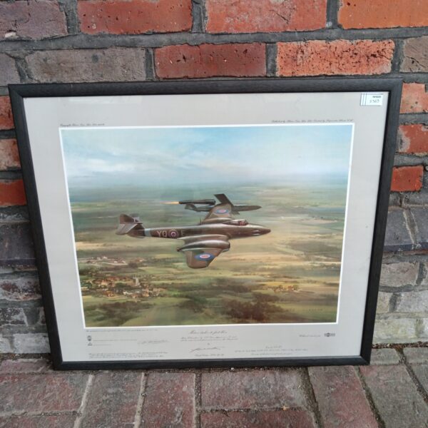 Frank Wootton signed limited edition Gloster Meteor print.