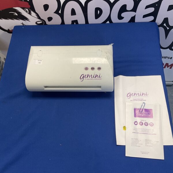 Gemini 8001 die cutting machine for crafting and embossing projects.