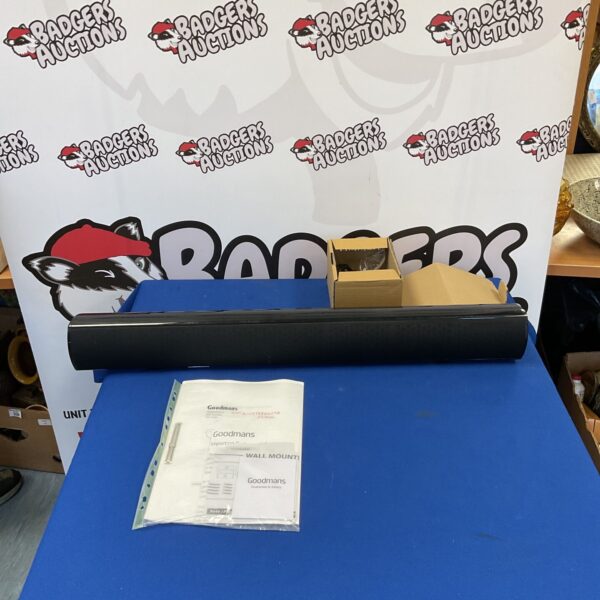 Goodmans Bluetooth soundbar GDSB04BT50X for home audio setup.